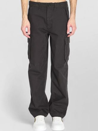 Burberry cotton cargo trousers mid rise wide leg