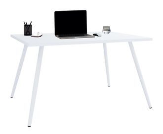 VCM Vcm - Mesa De Escritorio Mesa De Oficina Scandanivischer Retro Look Salia 160x80 Cm (blanco)