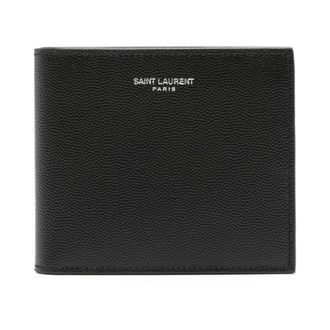Saint Laurent East/West Portemonnee - Heren - Accessoires - Zwart - Maat: ONE Size Leer