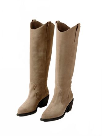 Alohas Mount Desert Cowboy Boots In Taupe