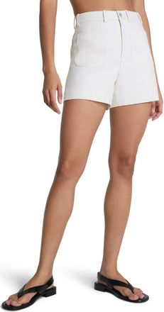 Spanx SPANXsupersmooth 5-Inch Stretch Twill Shorts in Ivory at Nordstrom, Size X-Large