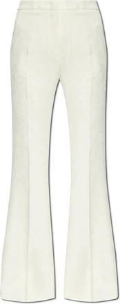 Etro Etro, Wide Trousers, female, Beige, Size: S Creased Trousers