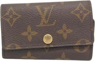 Louis Vuitton Pre-owned Accessories, female, Brown, Size: ONE SIZE Pre-owned Canvas Key Holder