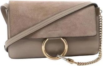 Chlo&eacute; Pre-owned Cross Body Bags, female, Beige, Size: ONE SIZE Pre-owned Faye Crossbody Bag