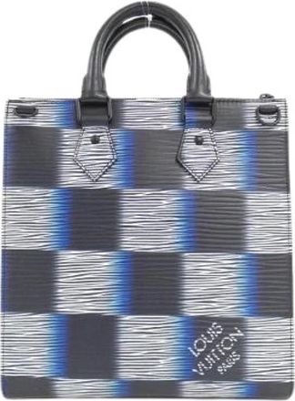 Louis Vuitton Pre-owned Damier Rush Epi XL Kalfsleren Schoudertas - Heren - Vintage Shopper - Blauw - ONE Size - Leer - Vintage