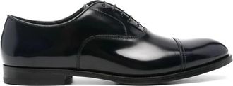 Doucal's Leather Oxford Schoenen - Heren - Nette schoenen - Zwart - 40 1/2 EU - Leer - Schoenen