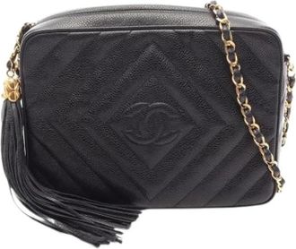Chanel Pre-owned Vintage Cross Body Bag - Dames - Vintage Schoudertas - Zwart - ONE Size - Vintage
