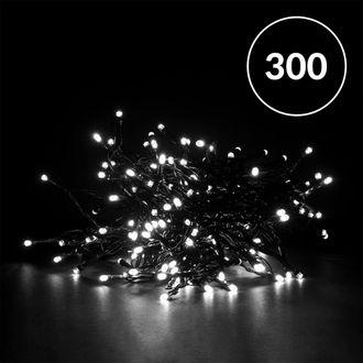 Christmas Sparkle Indoor and Outdoor Chaser Lights x 300 White LEDS - Mains Operated | TJ Hughes