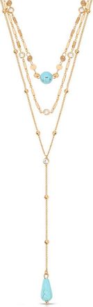 Ettika Layered Y-Necklace in Turquoise at Nordstrom