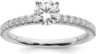 Diamond2Deal 14k Gold Lab Grown Diamond Engagement Ring 1Ct Clarity- VS Color- G-H