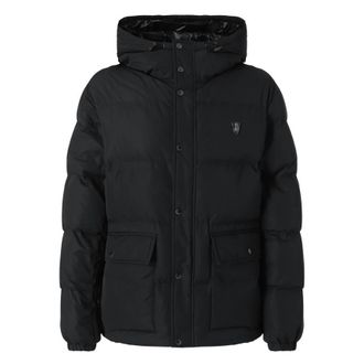 Burberry B Shield Hooded Down Puffer Jacket, Size X-Small