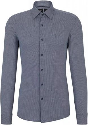 HUGO BOSS P-Hank Kent Shirt - Heren - Zakelijke Overhemden - Blauw - XL - Overhemden