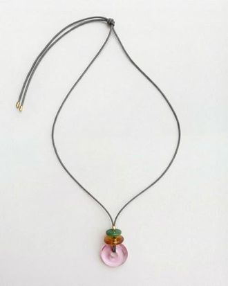 By Lilla Pink Lemonade Pendant Necklace in Multi at Nordstrom, Size 24