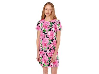 Lilly Pulitzer Mattison Dress Womens Dress Onyx : XXS, Cotton/Nylon/Spandex