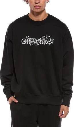 Off-white Floral Bookish Logo Sweatshirt
