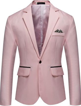 Generic Cheap Items Warehouse Deals Clearance Blazers for Men UK Regular Fit Lightweight Cotton Casual Lapel Jackets Chic Cotton Button Stylish Coats Long Sle