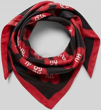 HUGO BOSS Tuch mit Allover-Muster Modell AURAIZE in Black, Gr&ouml;&szlig;e 1