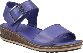 Hush Puppies Ellie Leren Dames Indigo Sandalen