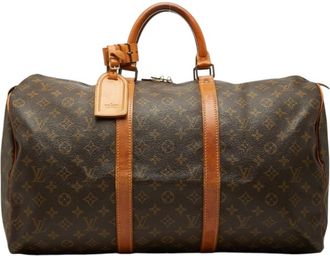 Louis Vuitton Monogram Brown Pvc Leather Boston Bag (Pre-Owned)