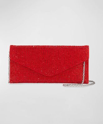 Judith Leiber Envelope Beaded Clutch Bag