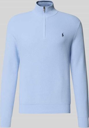 Polo Ralph Lauren Regular Fit Troyer aus reiner Baumwolle in Bleu, Gr&ouml;&szlig;e XXL