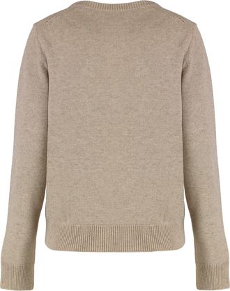 Celine Womens Crew Neck Cashmere Sweater Sand