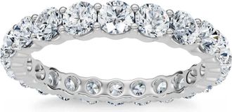Pompeii3 2ct Prong Diamond Eternity Ring 14K White Gold Size Selectable