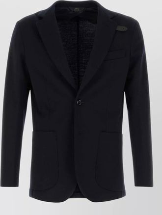 Brioni wool blend single breasted blazer jacket