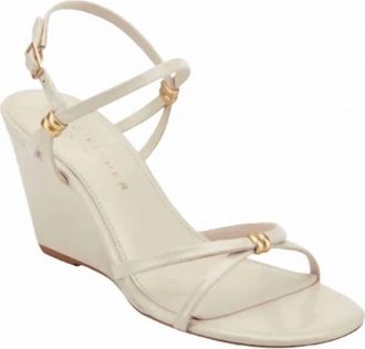Marc Fisher Womens Faithy Slingback Wedge Sandal In Light Natural