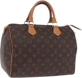 Louis Vuitton Pre-owned Speedy 30 Hand Bag - Dames - Vintage Handtas - Bruin - ONE Size - Leer - Vintage