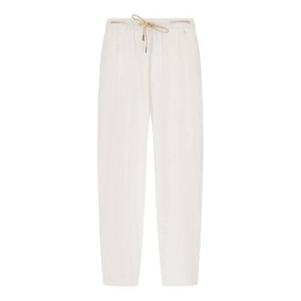 Herno Wide Trousers, female, White, Size: L Wide Trousers
