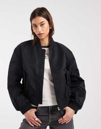 Levi's giacca bomber western scout nera-Nero