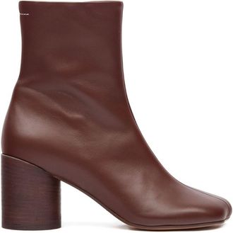 Maison Margiela Brown Anatomic 70Mm Ankle Boots