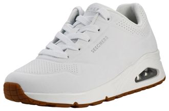 Skechers Womens Uno Stand on Air Sneaker, White 73690, 6 UK
