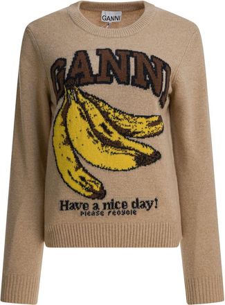 Ganni Wool Crew Neck Sweater