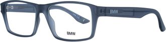 BMW Bmw, Accessoires, Heren, Blauw, ONE Size, Heren Grijze Optische Bril Rechthoekige Stijl