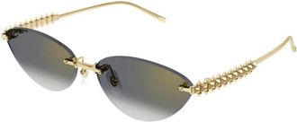 Cartier Authentieke Bril met Topkwaliteit - Dames - Zonnebrillen - Geel - 58 MM - Accessoires