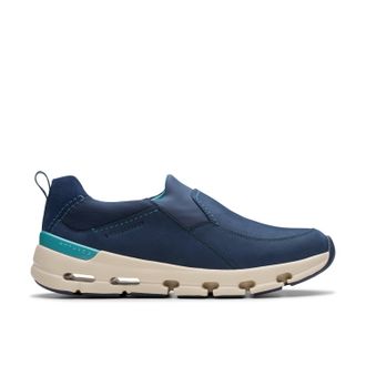 Clarks NatureX SkyWP in Blue Nubuck