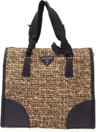 Prada Pre-owned Mini Bag - Dames - Vintage Mini Tas - Bruin - ONE Size - Leer - Vintage