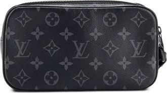 Louis Vuitton Pochette Volga Monogram Eclipse Canvas clutch bag - Zwart