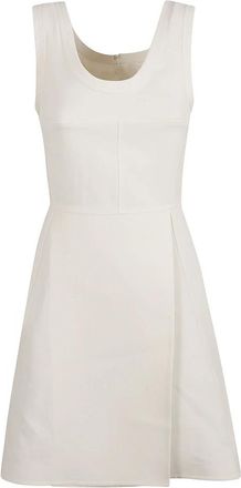 Jil Sander Elegante Jurken Collectie - Dames - Korte kleedjes - Wit - 2XS - Kleedjes