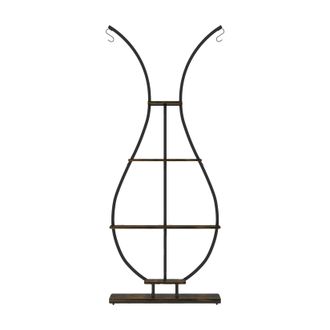 OEM Soporte Para Plantas Con Forma De Jarr&oacute;n, 5 Niveles, Construcci&oacute;n Duradera De Mdf Y Metal
