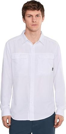Mountain Hardwear Canyontm Long Sleeve Shirt Mens Long Sleeve Button Up White : 2XL, Polyester