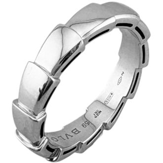 Bulgari White Gold White Gold (18K) Band Ring (Pre-Owned)