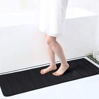 OEM Felpudo Antideslizante Para Interiores De 40 X 120 Cm, Lavable A M&aacute;quina, Extra Antideslizante, Negro