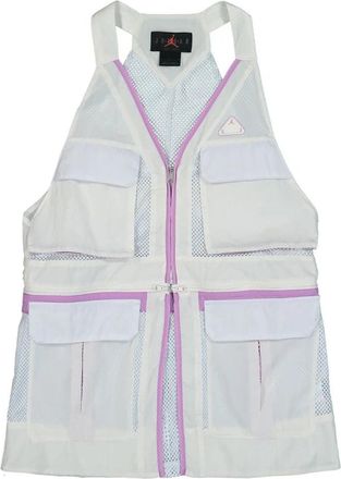 Nike Jordan 23 Engineered Vest - Dames - Bodywarmers - Wit - XS - Nylon - Fitness