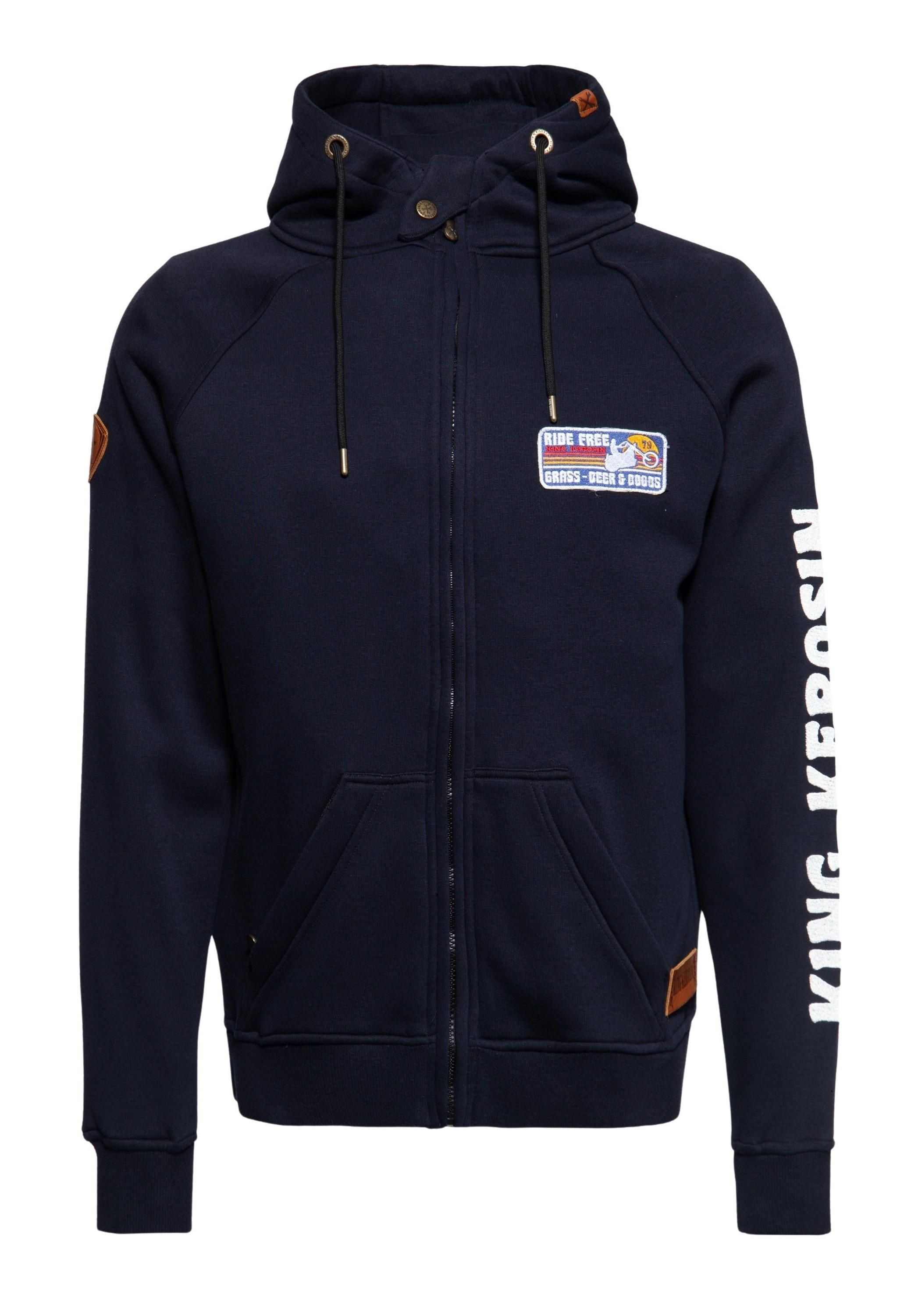 King Kerosin Herren Outdoor Sweatjacke Adventure Gear