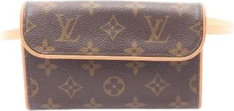 Louis Vuitton Pre-owned Belt Bags, female, Brown, Size: ONE SIZE Pre-owned Pochette Florentine Monogram waist bag