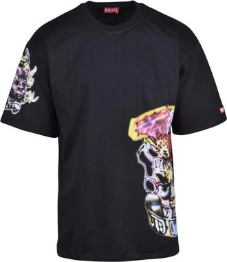 Diesel Camiseta - Tops - Hombre - Negro - 2XL