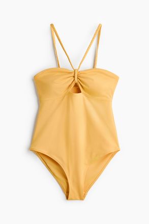 H&M Badeanzug mit wattierten Cups - Yellow
